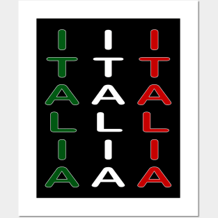 Italia Italia Italia Design Fan Football Rome Posters and Art